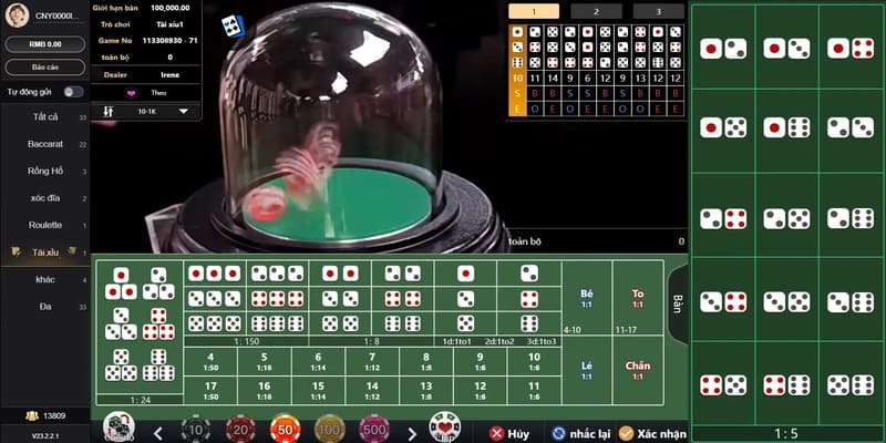 Tài xỉu - Một trong các trò chơi trong Casino hot nhất 
